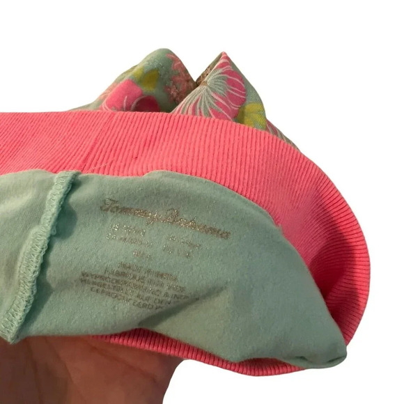 Tommy Bahama Girls Skort Skirt Medium Glitter Floral Tropical Pull On Colorful - Picture 5 of 5